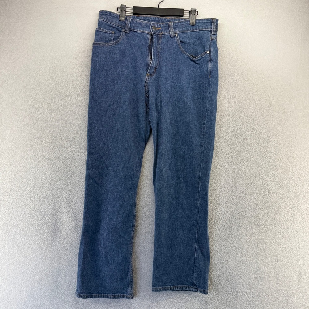 Duluth Trading Co Jeans Mens 34x30 Blue 40 Grit Relaxed Fit Work Denim Cotton